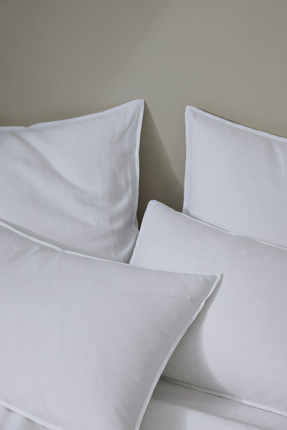 French Flax Linen Duvet Cover | Pure White