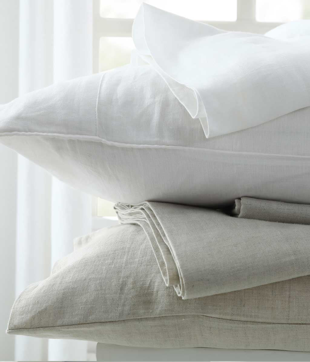 Laundered Linen Sheet Set | White