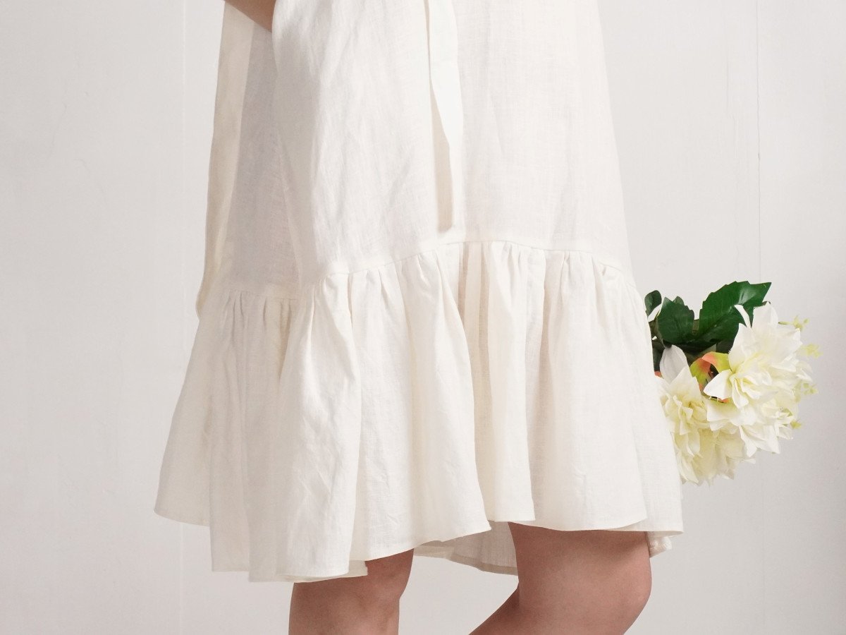 Shire Linen Dress | Ivory