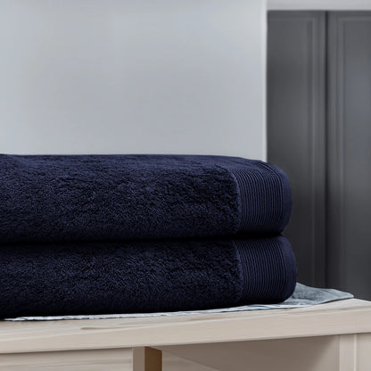 Pure Cotton Bath Towels | Black