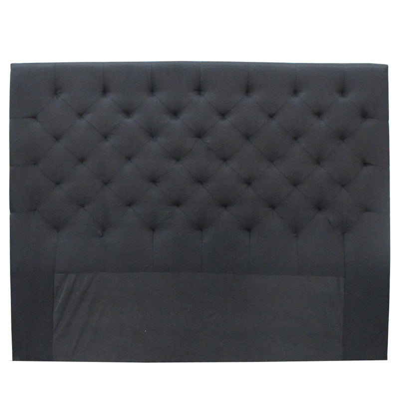 Black Linen Headboard | Cali King {ex Shrowroom Display}