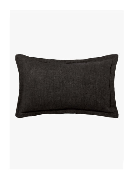 Liquorice Heavy Linen Cushion