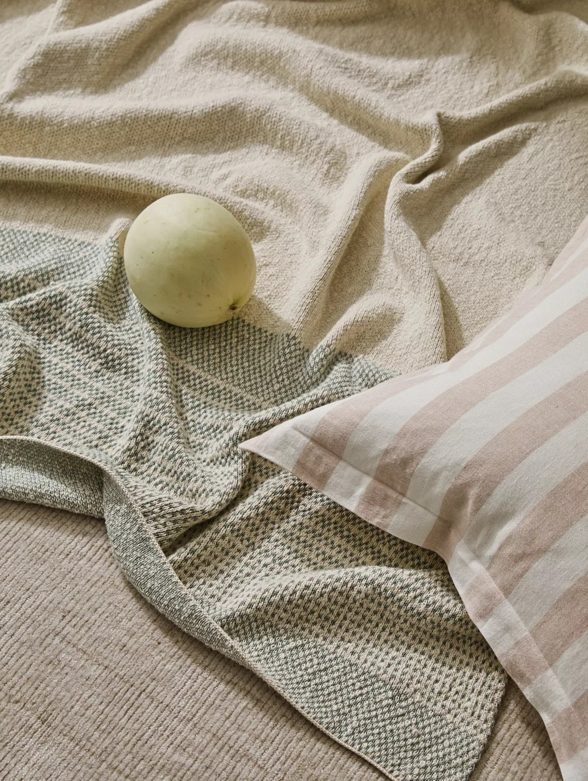 Luca Linen Cushion | Blush