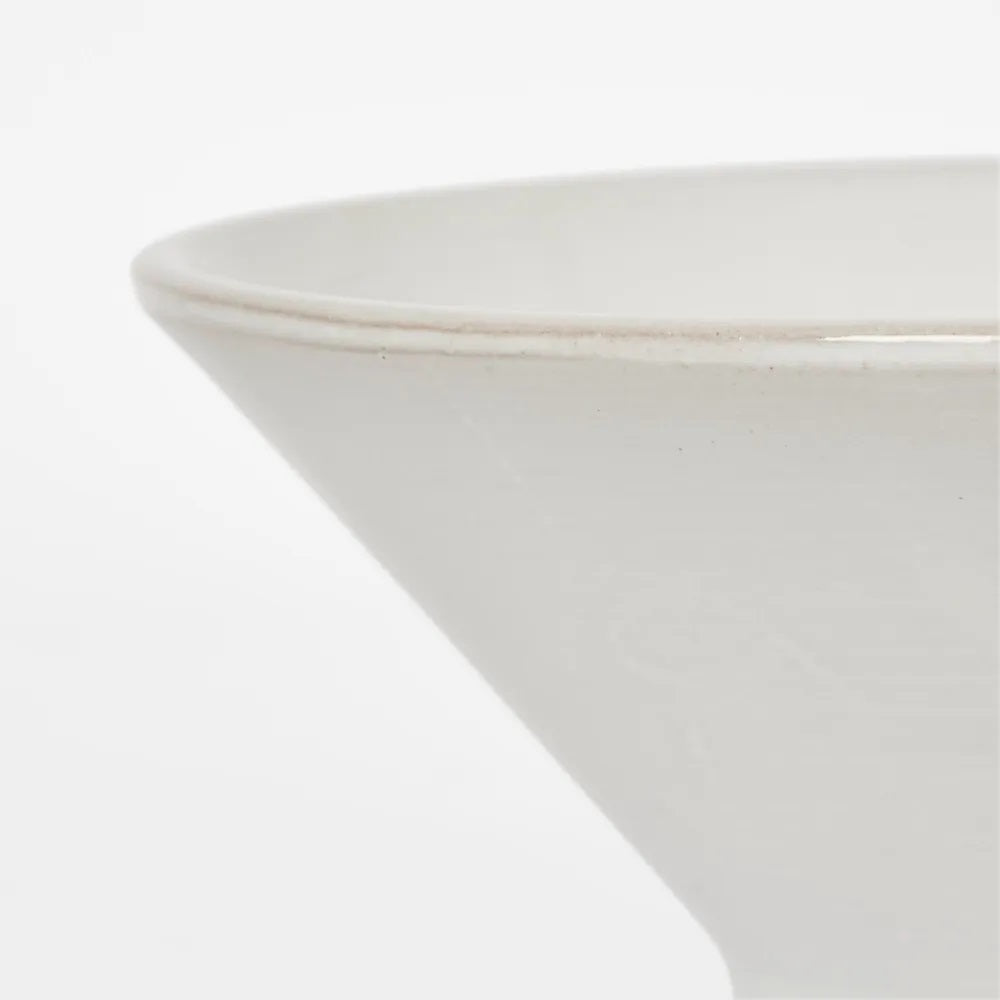 Halo Bowl on Stand - White