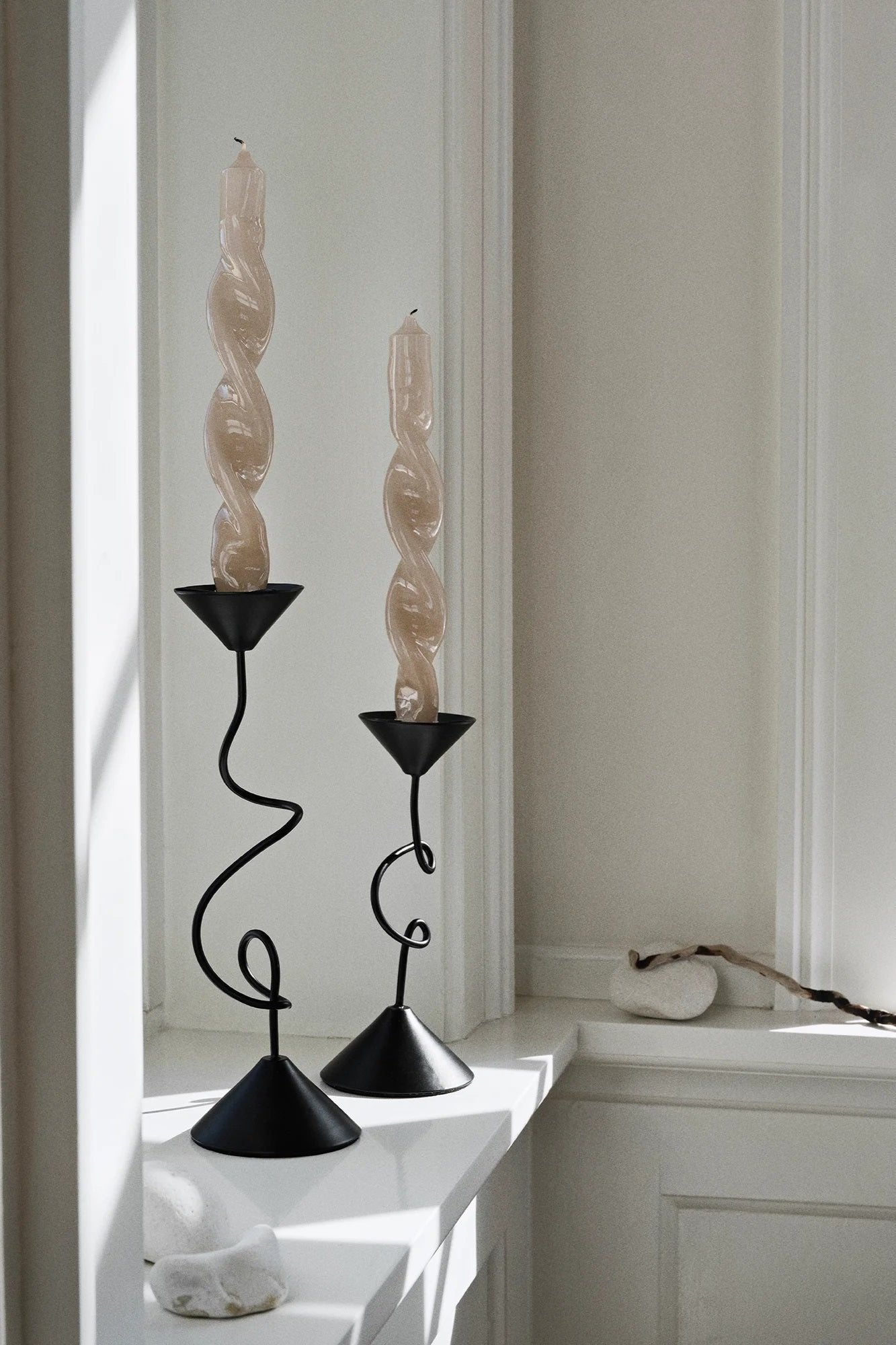 Selma Candle Holder Black