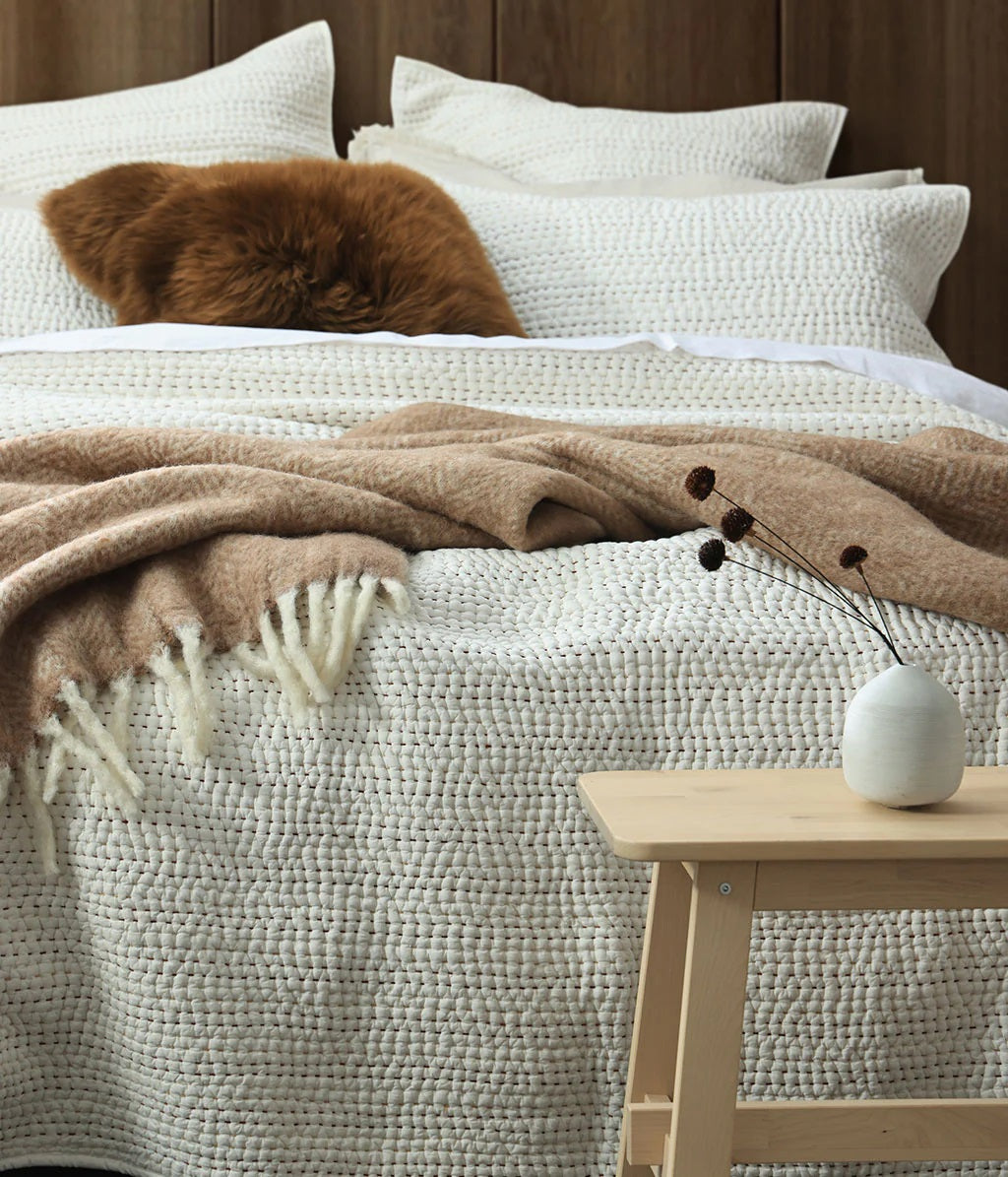 Willow Coverlet Set | Chalk