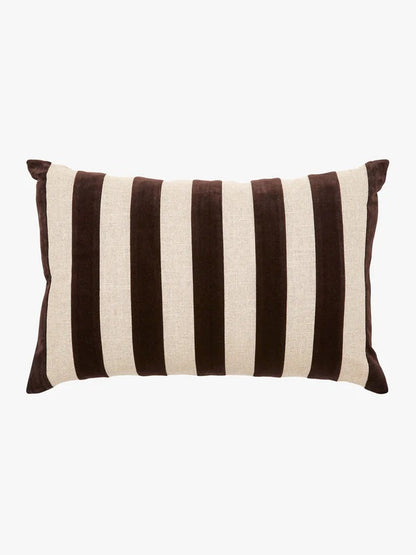 Etro Stripe Cushion | Chocolate