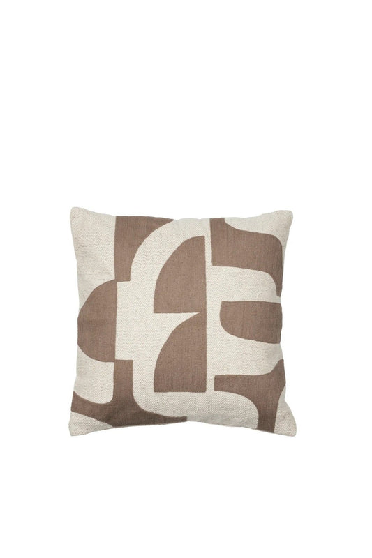 Mundo Cushion - Kangaroo Brown/Light Beige