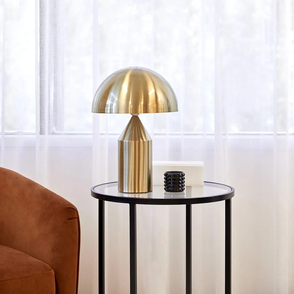 Mid-Century Brass Table Lamp