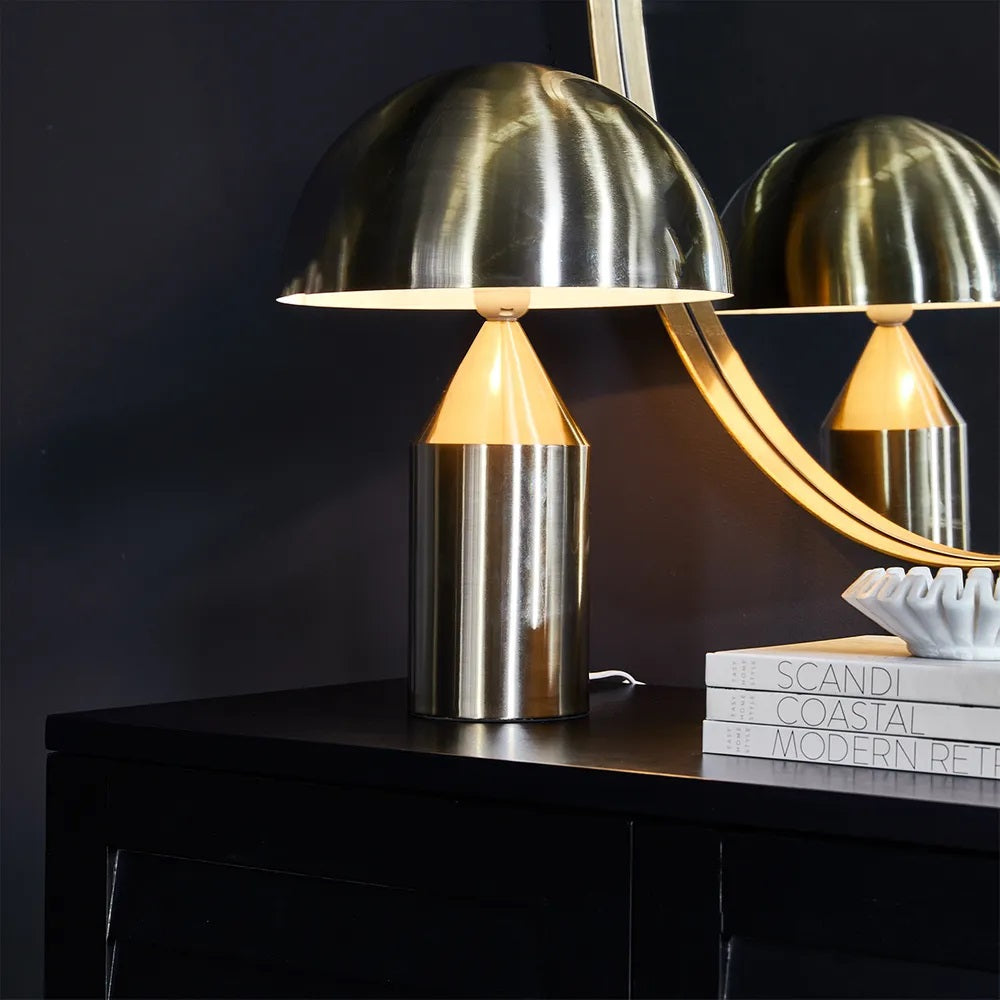 Mid-Century Brass Table Lamp