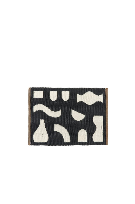 Ceres Door Mat - Black/Off White