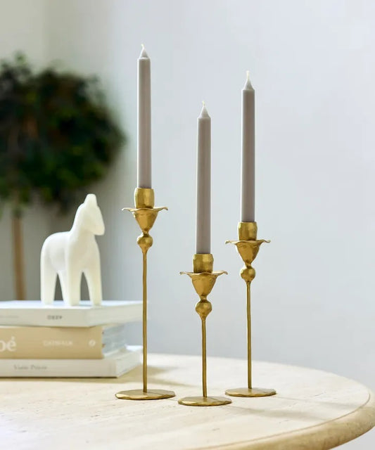 Gold Candleholders | Flower