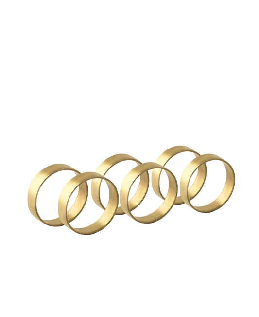 Brass Napkin Ring - Set of Six