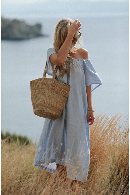 Breeze Linen Dress | Blue