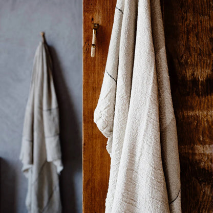 Hand Woven Linen Towel | Natural