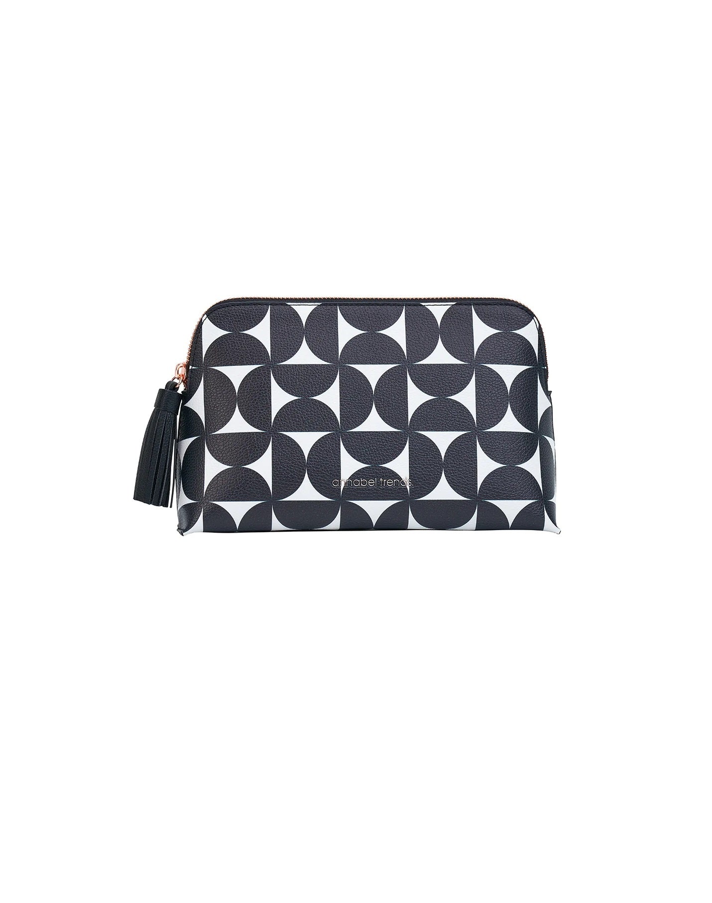 Makeup Bag - Black & White Geometric