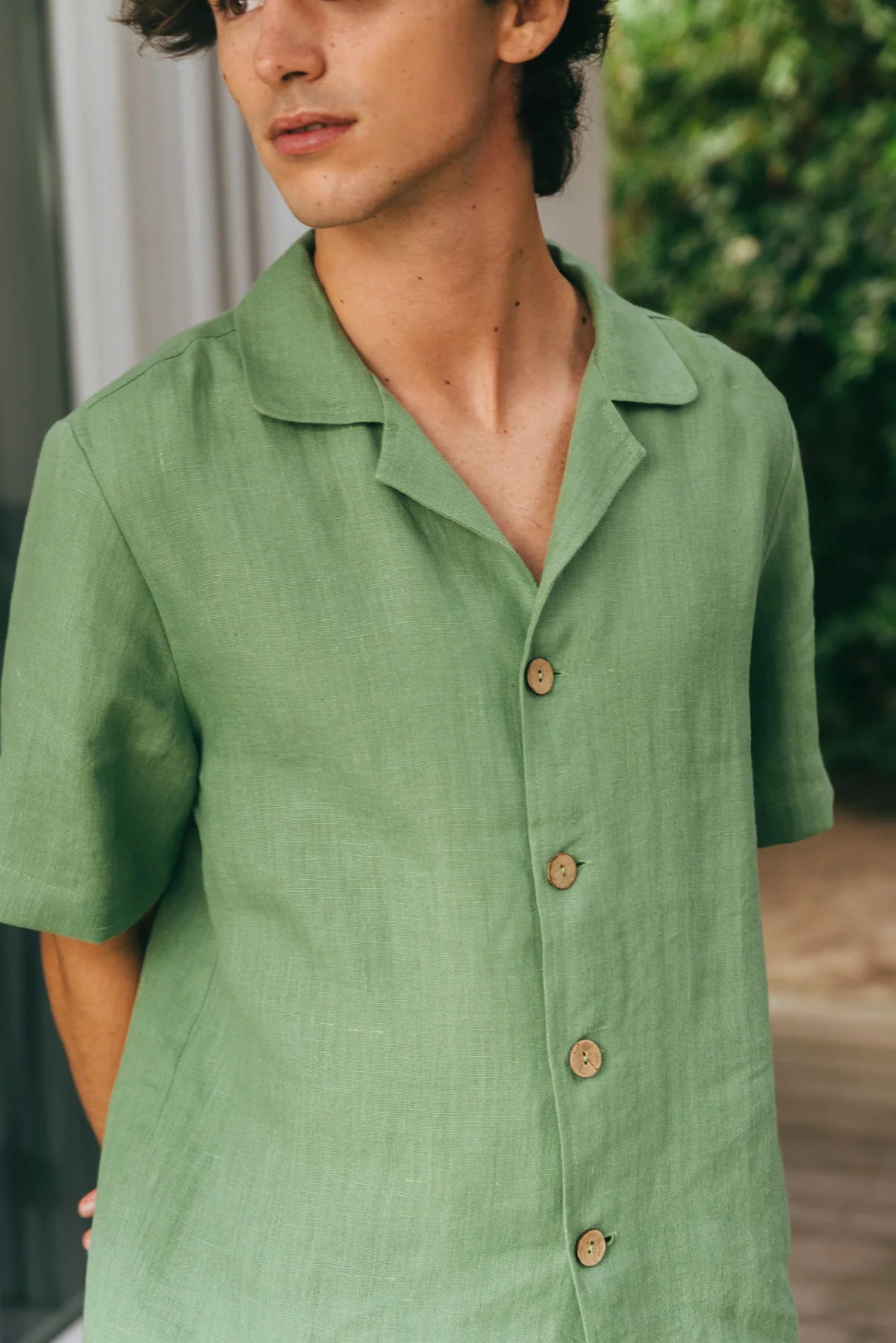 Lennox Linen Set | Matcha Green