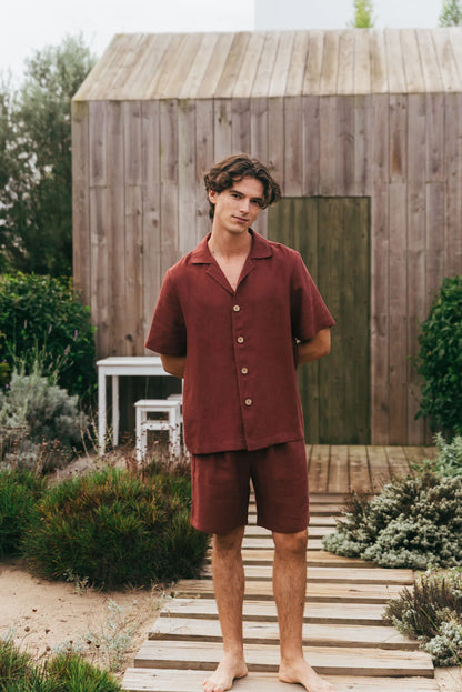 Lennox Linen Set | Terracotta