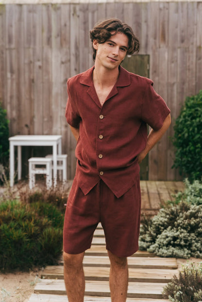 Lennox Linen Set | Terracotta