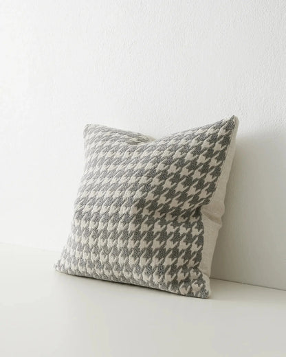 Houndstooth Cushion | Mist