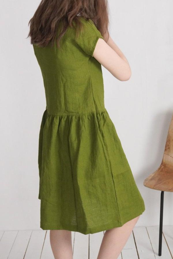 Brena Dress | Moss