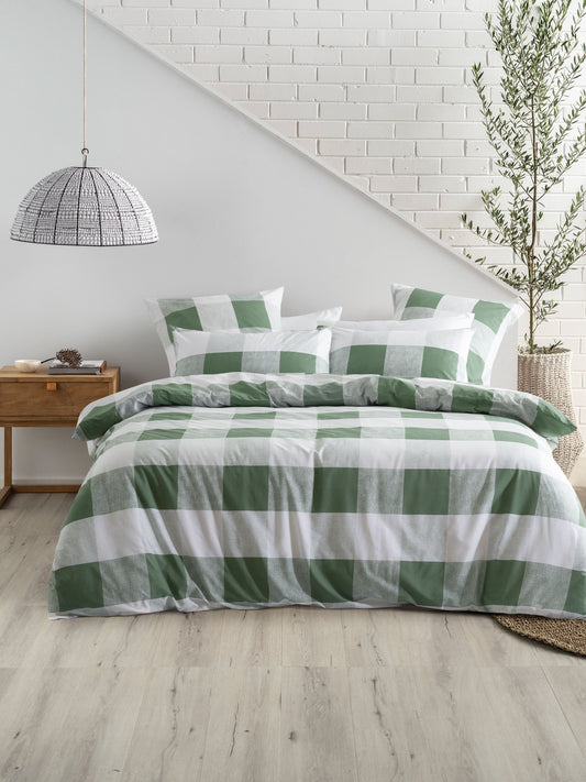 Alex Duvet Cover Set | Moss