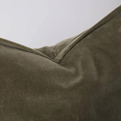 Velvet Lumbar Cushion | Olive