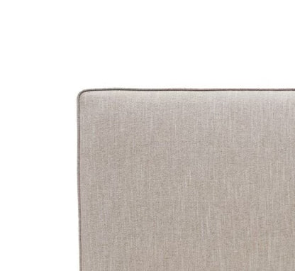 Piped Edge Headboard | Taupe