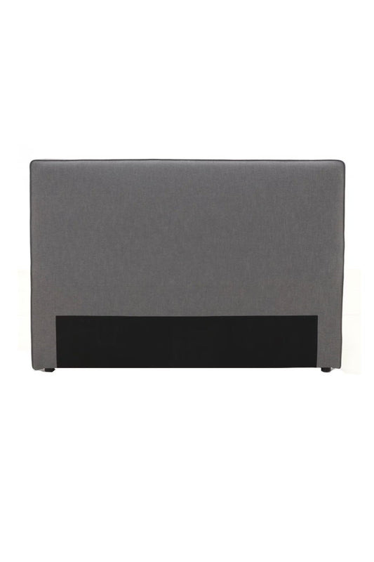 Piped Edge Headboard | Charcoal