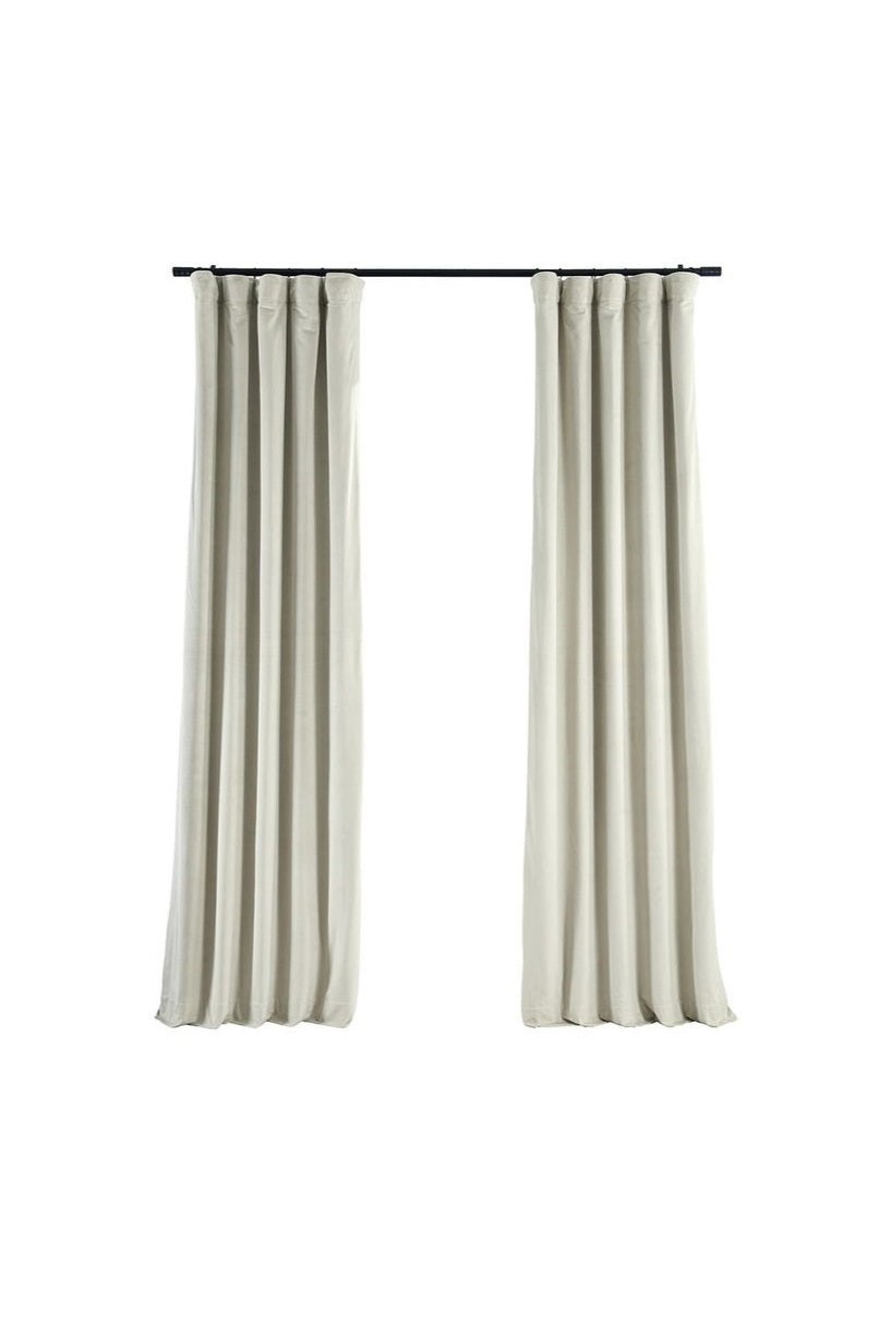 Velvet Curtains - Box Pleat