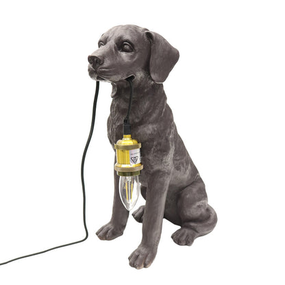 Black Labrador Table Lamp