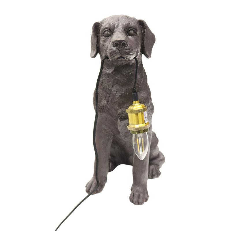 Black Labrador Table Lamp