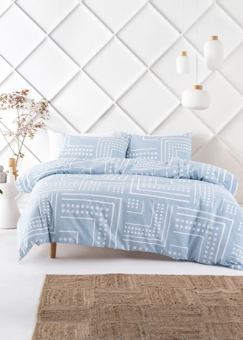 Reed Duvet Cover Set | Blue