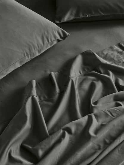 Luxury Bamboo Sheet Set in Steel Grey