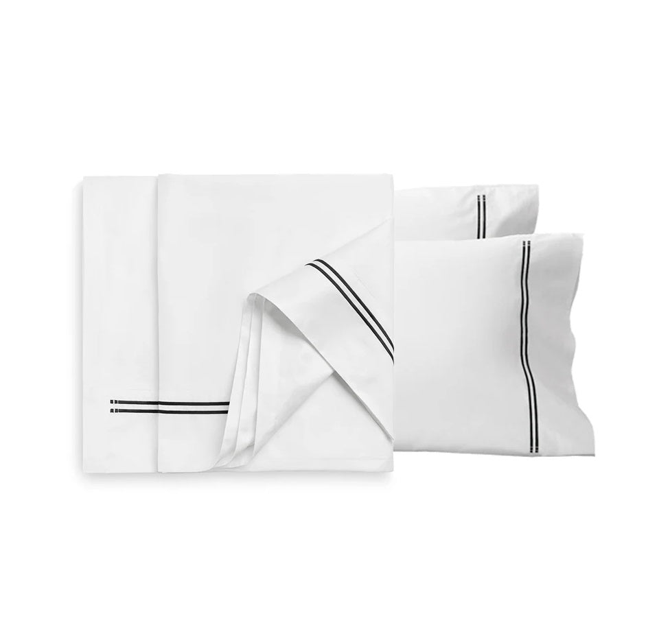 Classique Tailored Flat sheet Set | Black