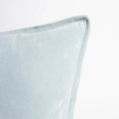 Velvet Lumbar Cushion | Sky