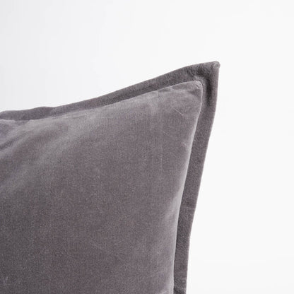 Velvet Lumbar Cushion | Slate