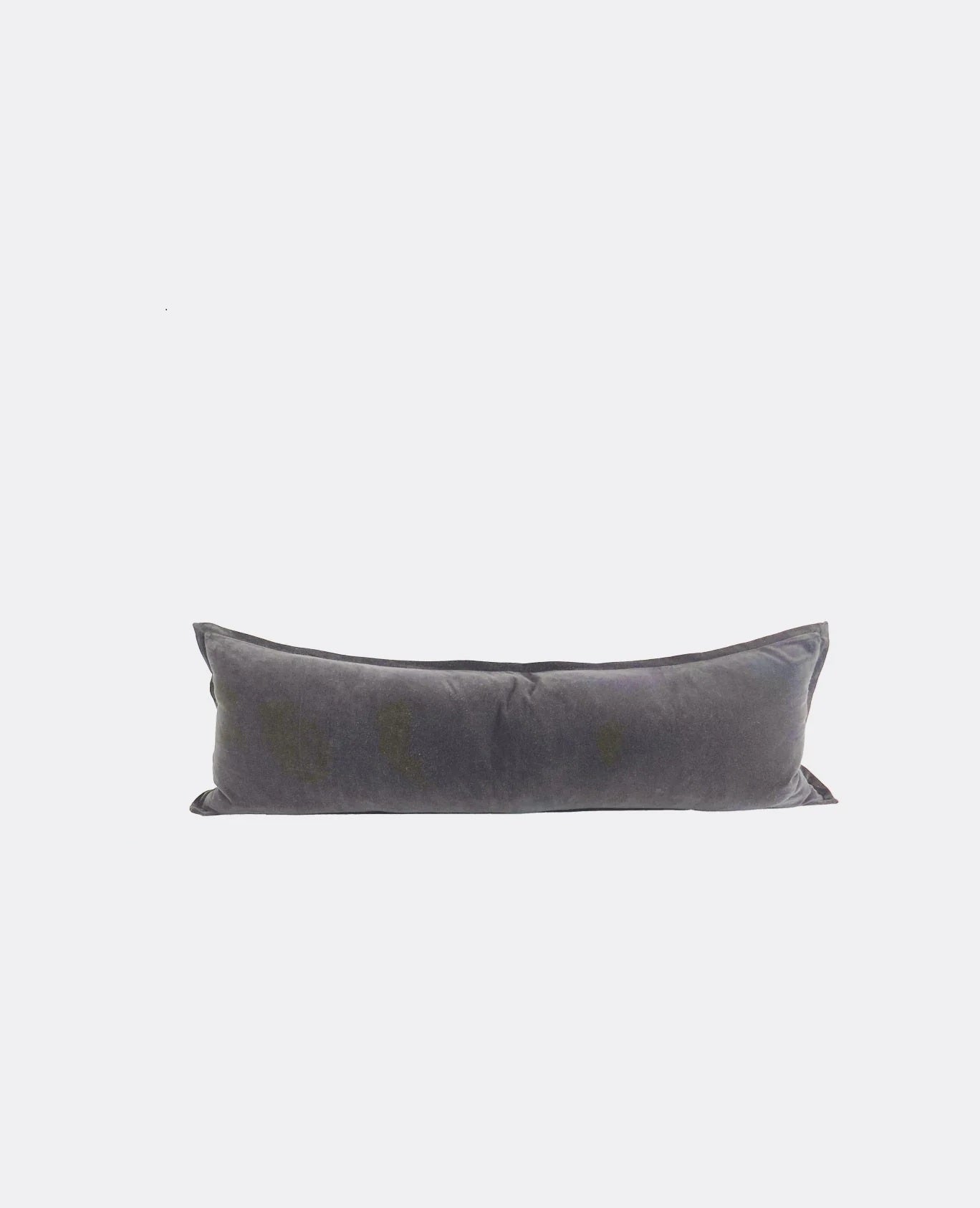 Velvet Lumbar Cushion | Slate