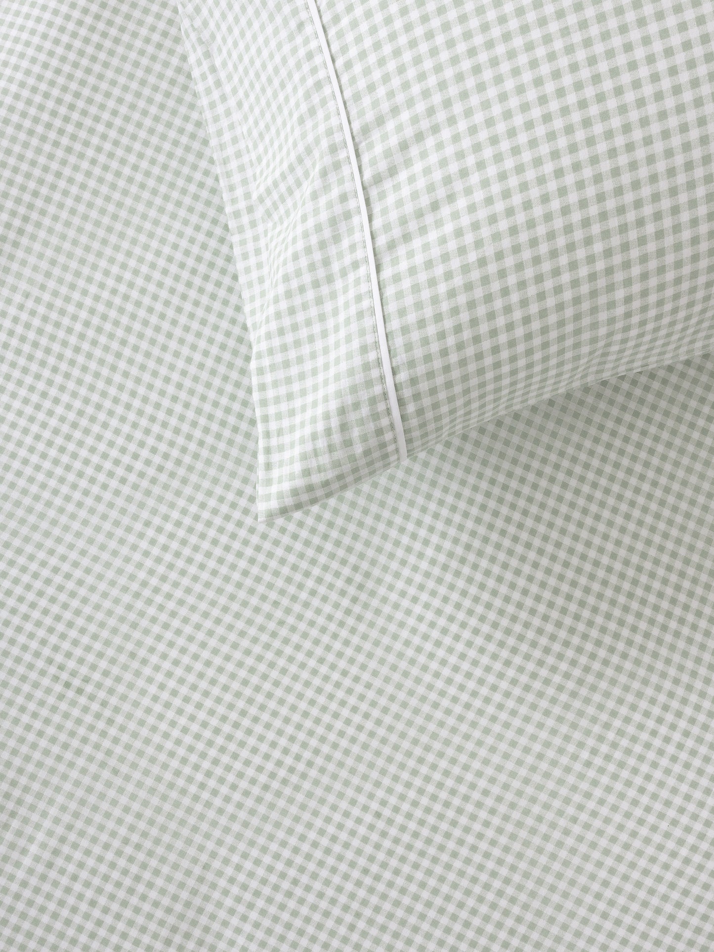 Childrens Fitted Sheet | Sage Gingham