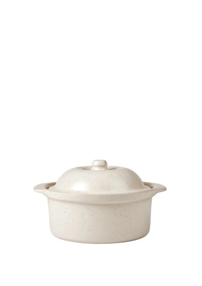 Stoneware Casserole Dish - Beige