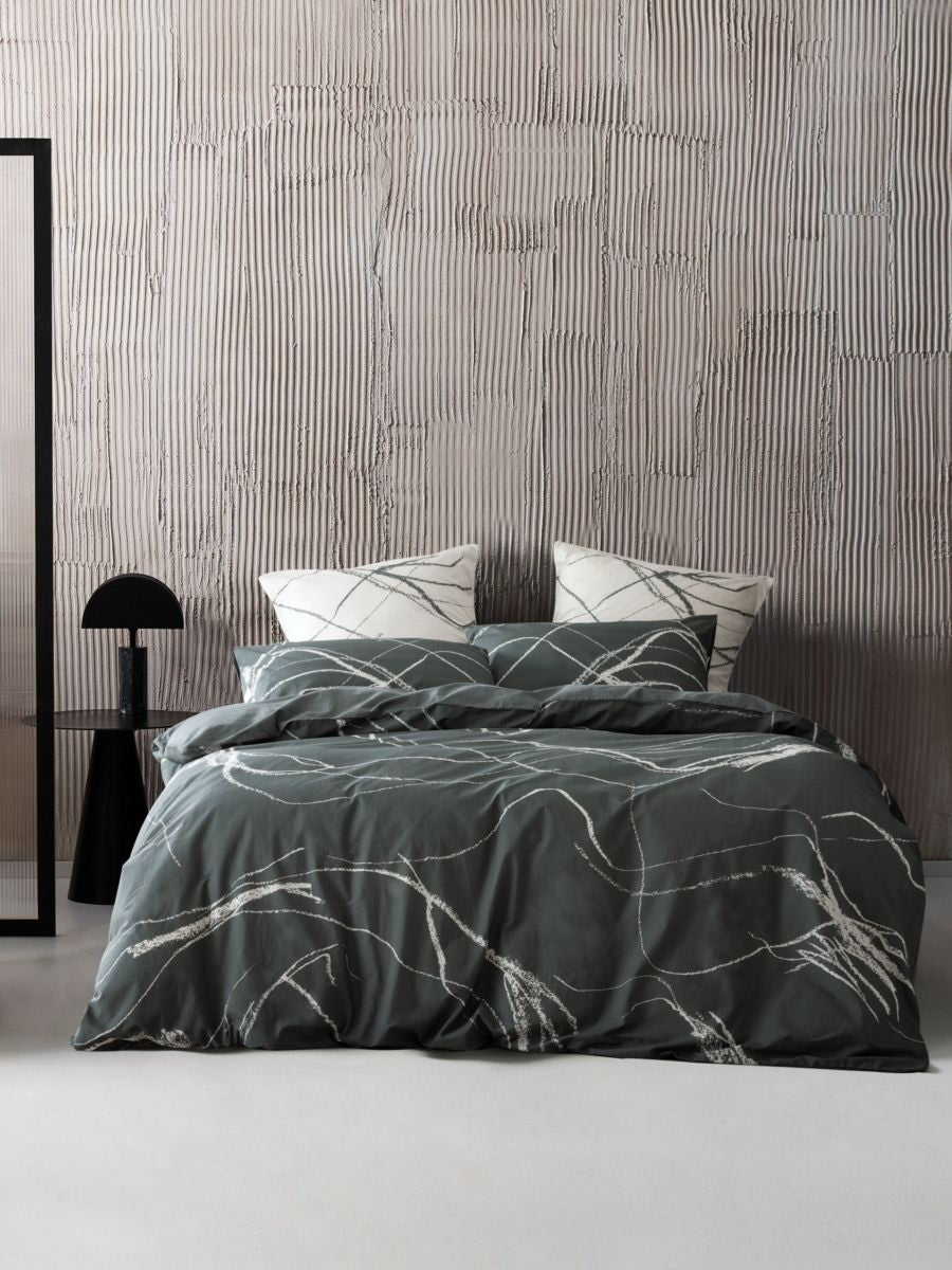 Solna Duvet Cover Set | Storm