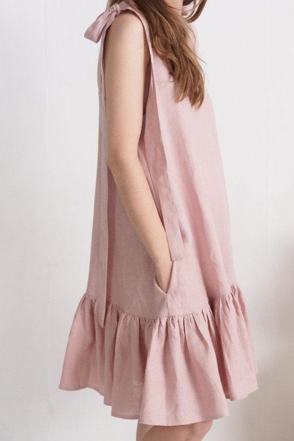 Shire Linen Dress | Dusty Rose