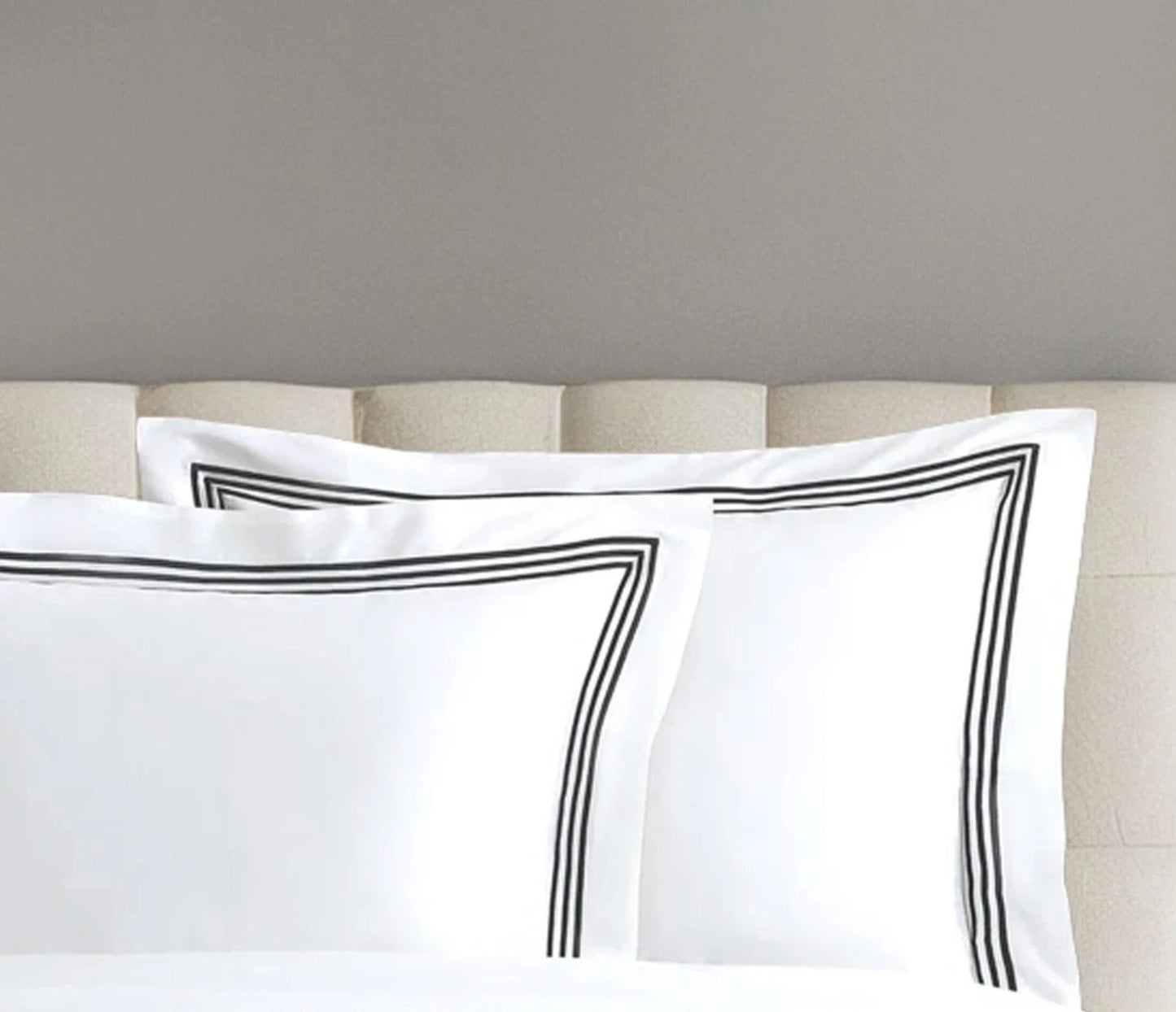 Bespoke Cotton Duvet | Tripple Line of Embroidery