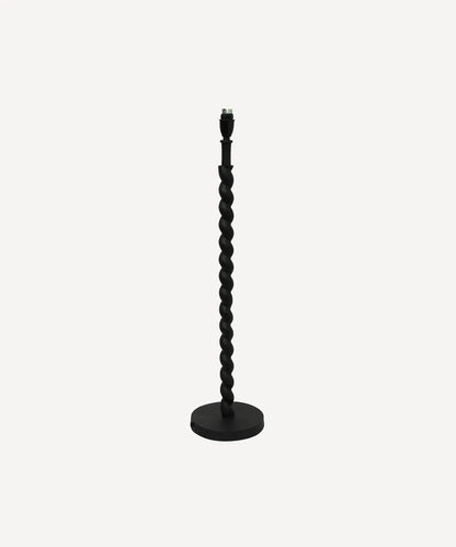 Black Twisted Lamp Base