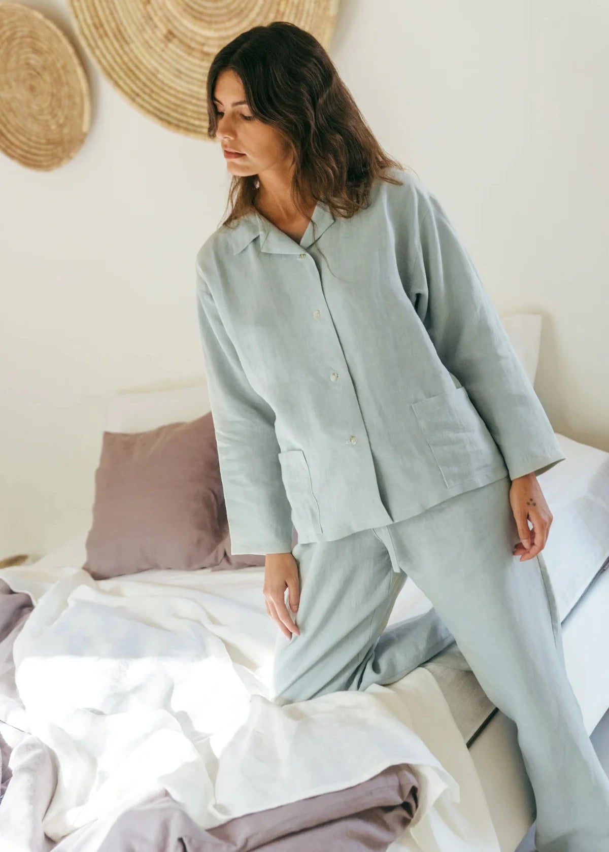 Olivia Linen Set | Sage