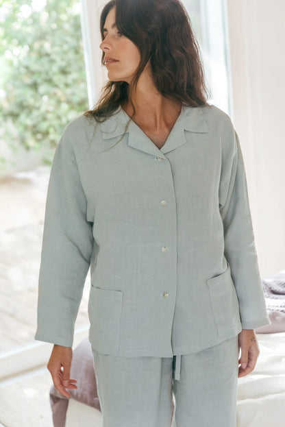 Olivia Linen Set | Sage