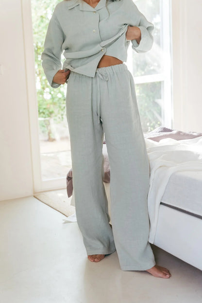 Olivia Linen Set | Sage