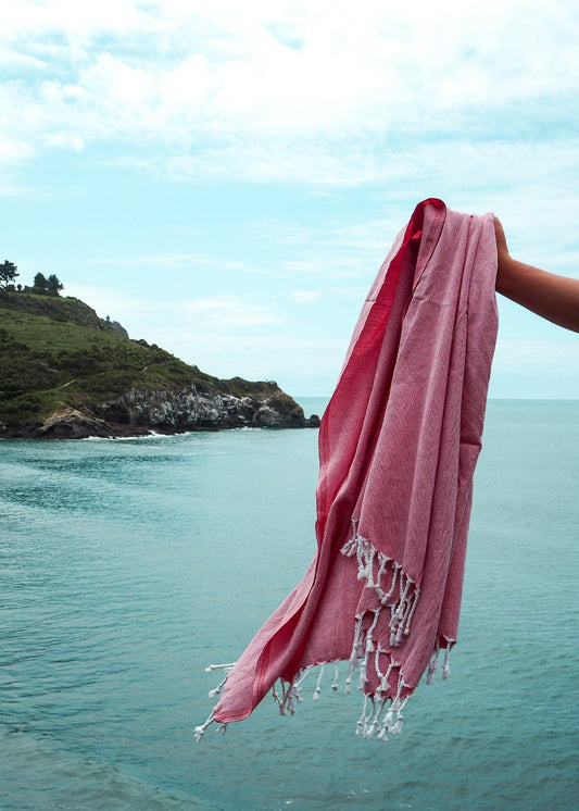 Turkish Beach Towel | Coral Marl