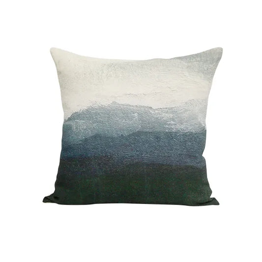 PASTURAL LANDSCAPE LINEN CUSHION COVER