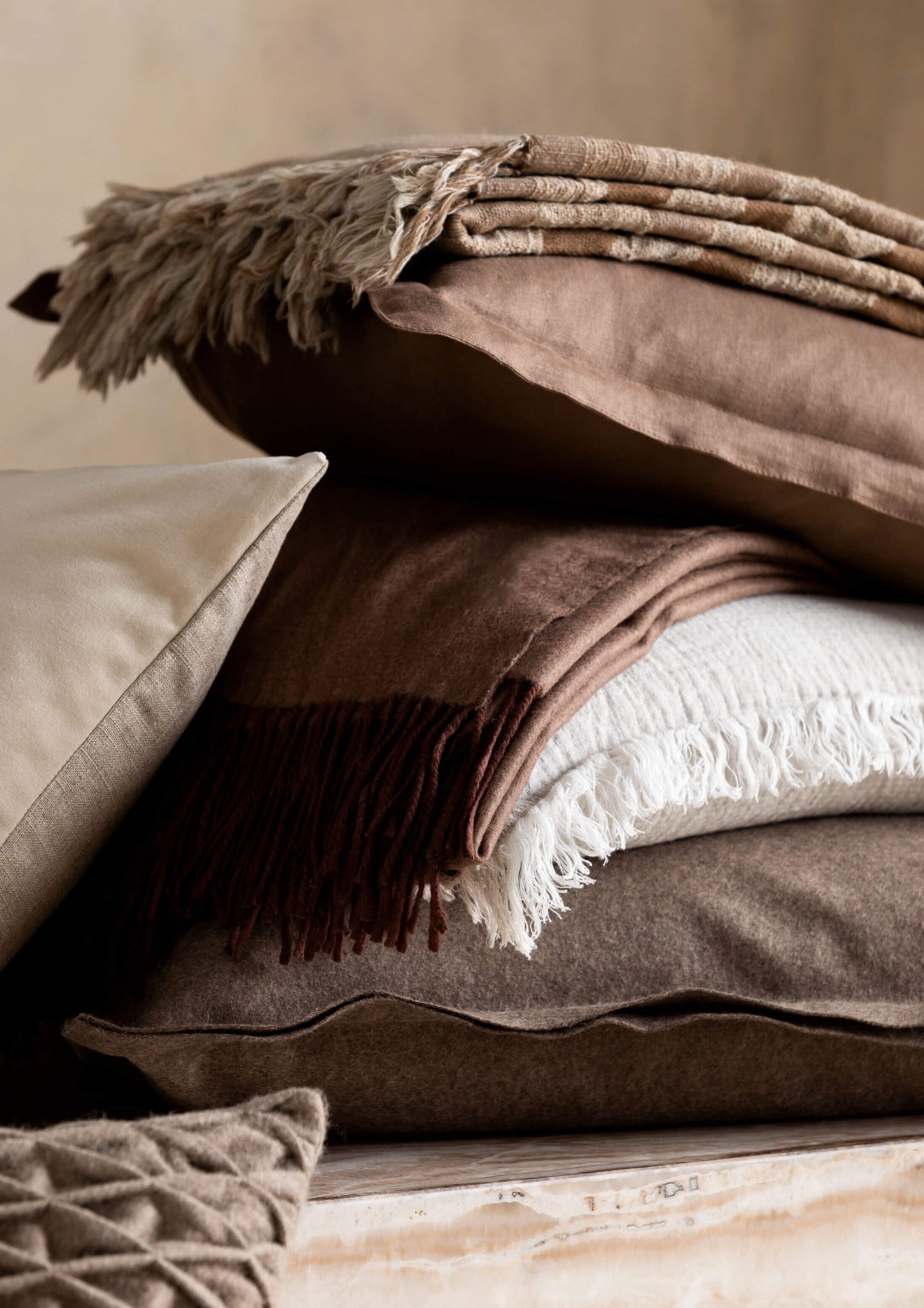 Echo Linen Cushion | Rye